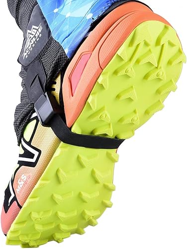 Miniatura 4 de AONIJIE Polainas reflectantes de caña baja para tobillo con protección UV, transpirable y prevención de arena para triatlón maratón senderismo