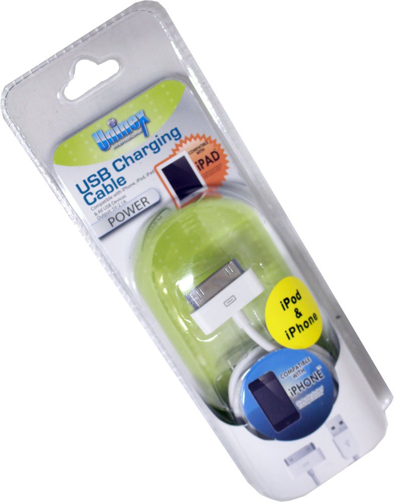 ToolUSA Uninex Usb Charging Cable For Ipod And Iphone 4: L-AV116-YU