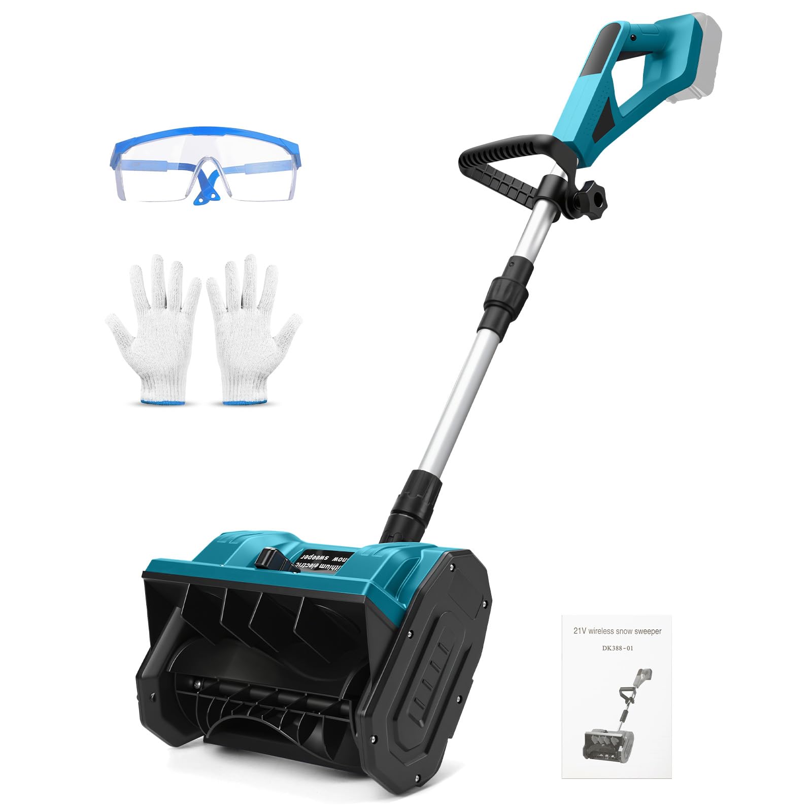 akumulatorowa odśnieżarka do baterii Makita 18V, zasięg wyrzutu 8m, szerokość robocza 28cm, elektryczna łopatka odśnieżająca, szczotka odśnieżająca, odśnieżarka z uchwytem o wysokości