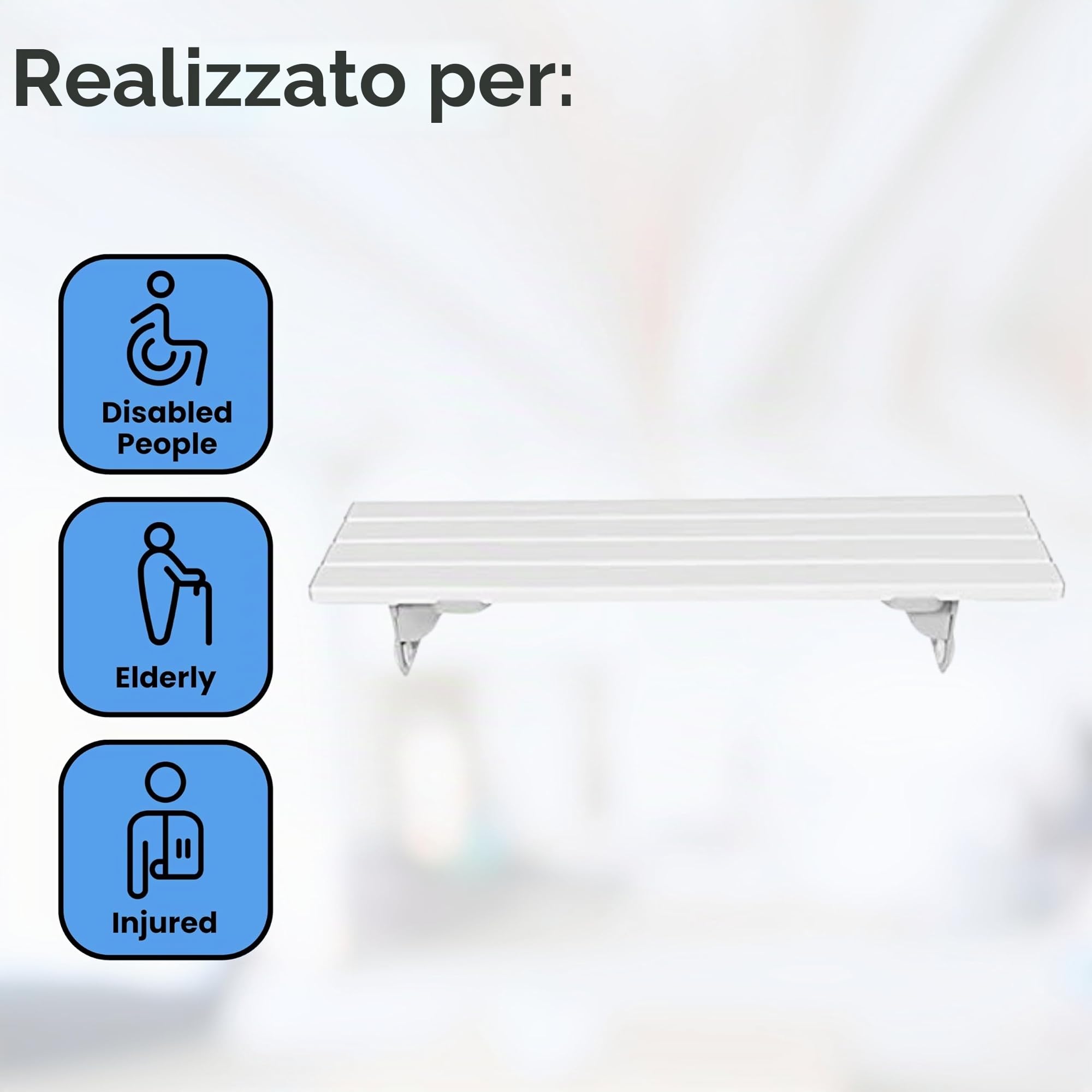 Homecraft - Asse sedile per vasca da bagno, modello Savanah, 66 cm, bianco