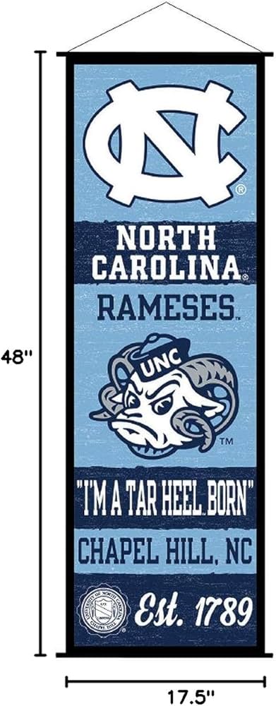 Amazon.com : UNC Tar Heels Banner and Scroll Sign : Sports & Outdoors