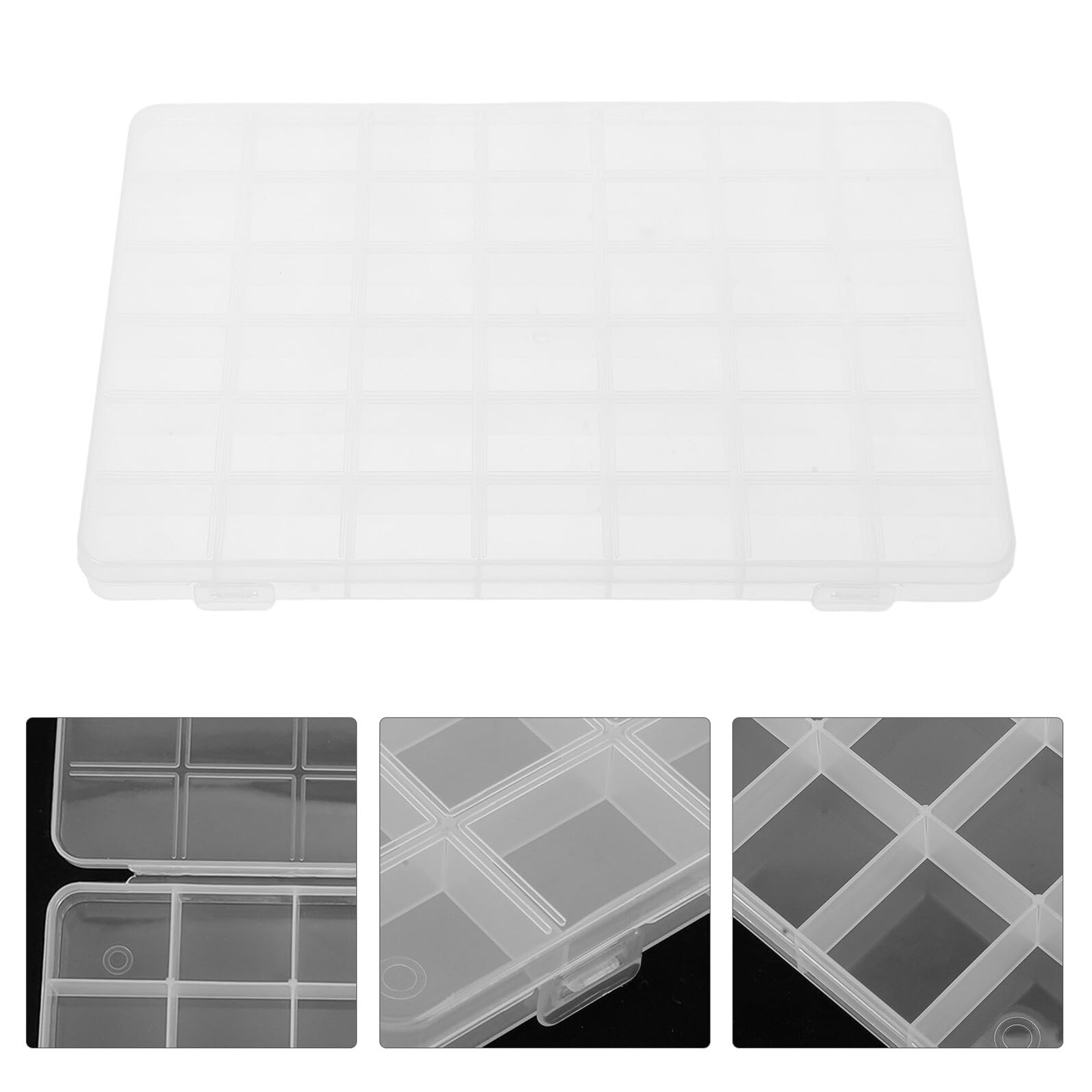 5 Pezzi Organizer per Perline con Scomparti in Plastica Trasparente Scatole Resistenti per Gioielli Componenti e Artigianato Contenitori Leggeri per Conservazione e Creazione