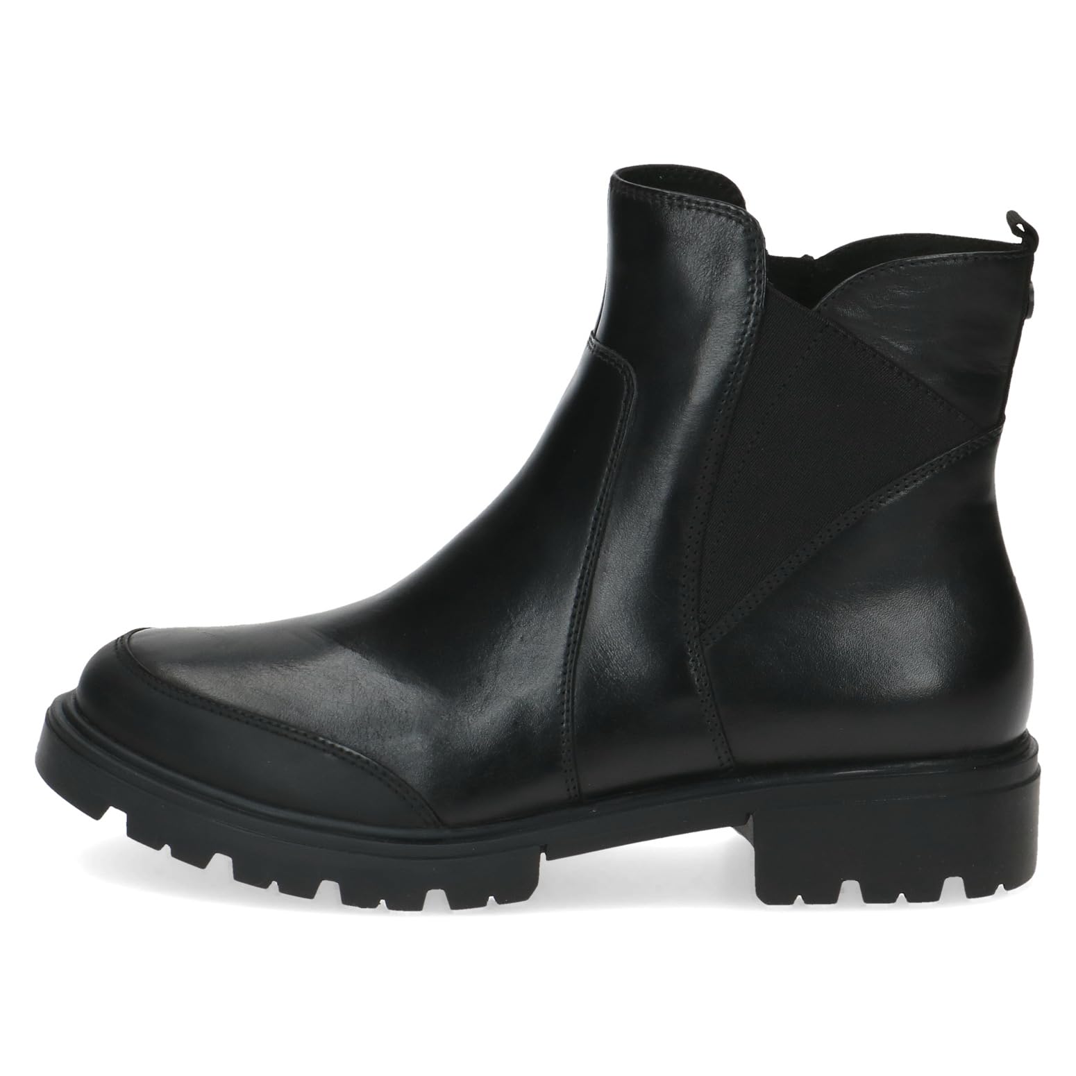 CAPRICE Damen Stiefeletten ohne Absatz Airmotion aus Leder Flach Weite G, Schwarz (Black Nappa), 36 EU – Ansicht 6