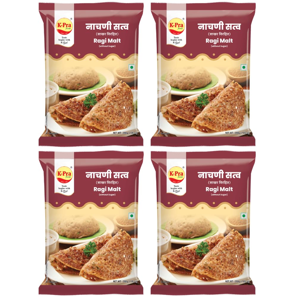 K-PRA FOODS Ragi Satva | Nachni Satva Without Sugar Pack Of 4 Each Pack 200 Gm-(800 Gm)-picture-18