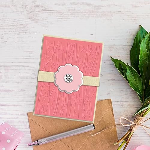 Miniatura 4 de Flores Ramas Carpetas de grabado de plástico para hacer tarjetas Fondo Scrapbooking Plantilla de plástico Álbum de fotos Papel de tarjeta Hecho a