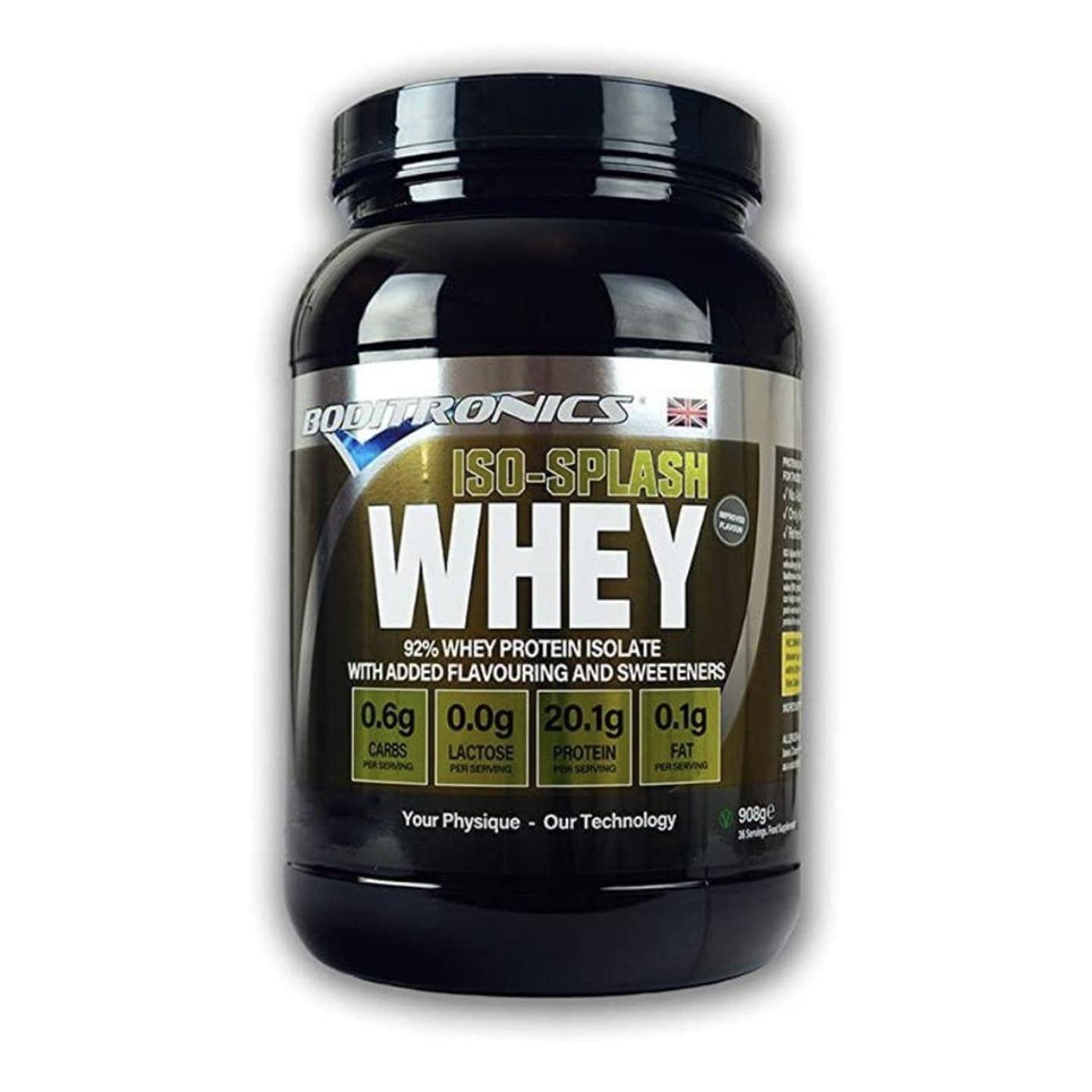 Buy Boditronics908g Iso Splash Whey Protein for 100 Isolate Whey