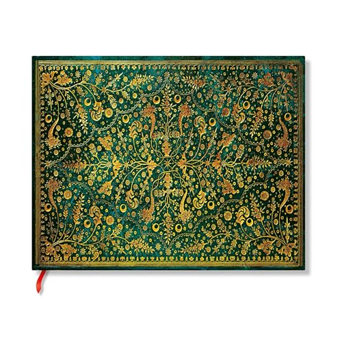 Paperblanks - Emerald Flower - Nature'S Grace - Guest Book - Guest Book - Lined - Clasp - 144 Pg - 120 Gsm