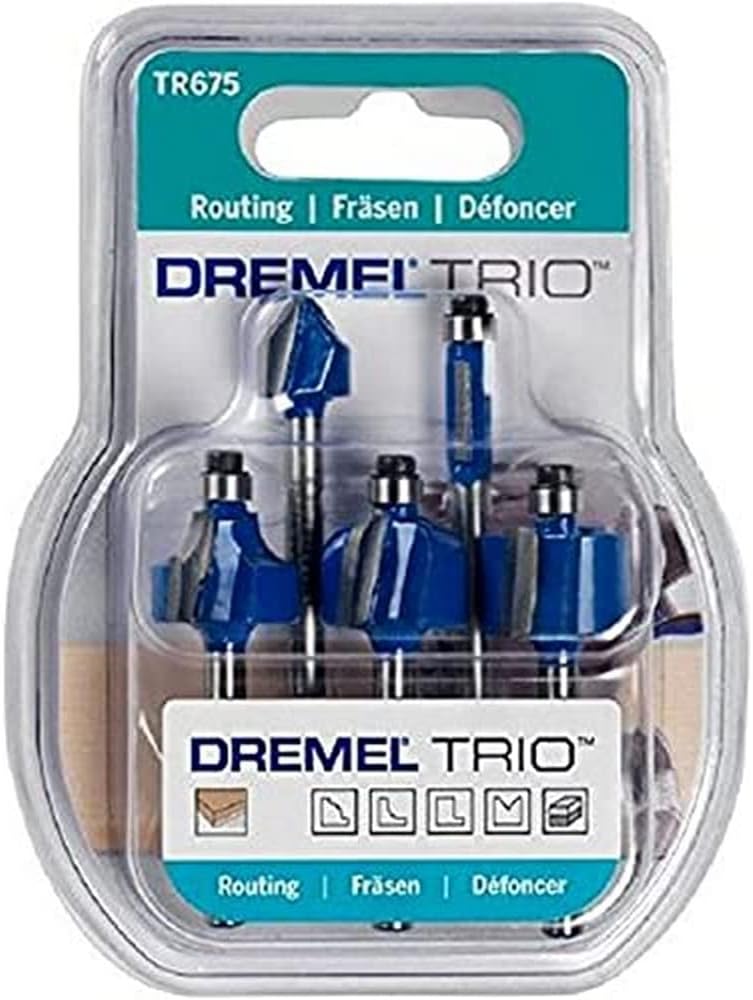 Dremel Trio Router Bit Set (5 Pieces)