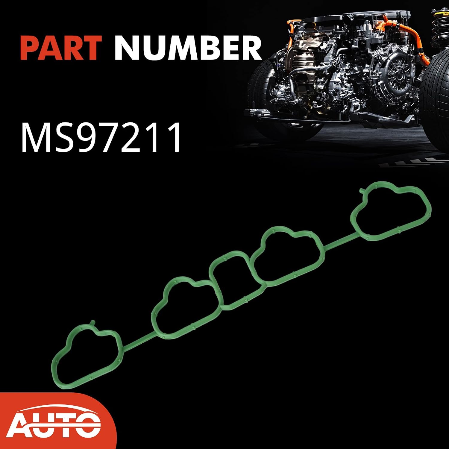 Lower Engine Manifold Seal Gasket Set Compatible with Buick Encore Cadillac ELR Chevrolet Cruze Sonic Trax Volt L4 1.4L Replace MS97211