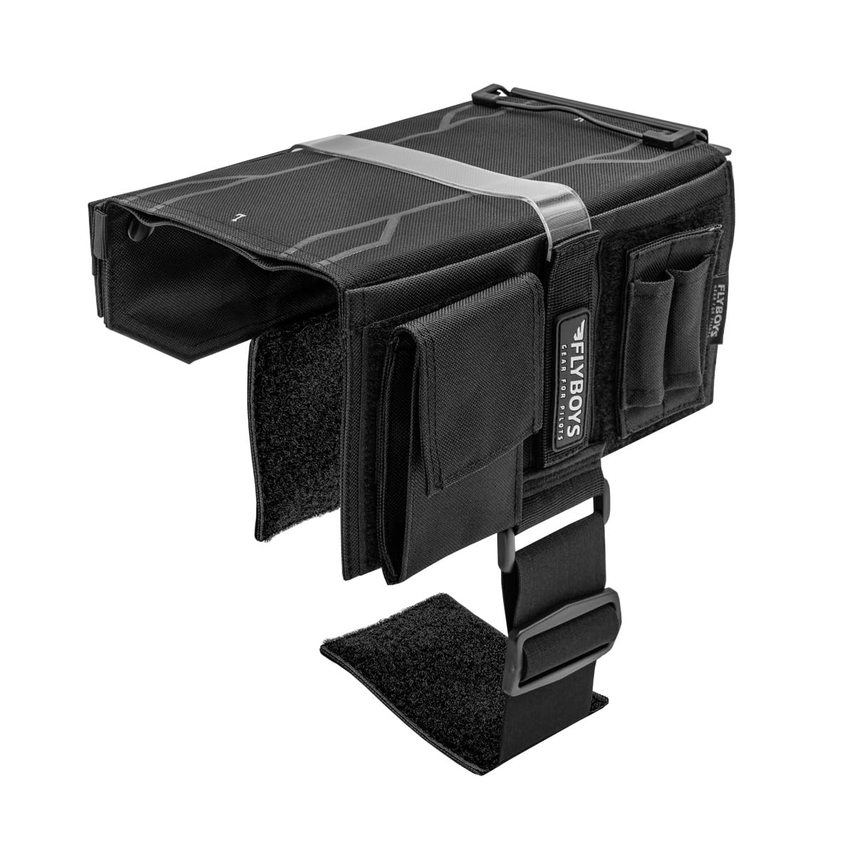 FlyBoys Reversible Kneeboard - Clipboard & Pen Holder - Reconfigurable Design - for Professional Pilots, General Aviation