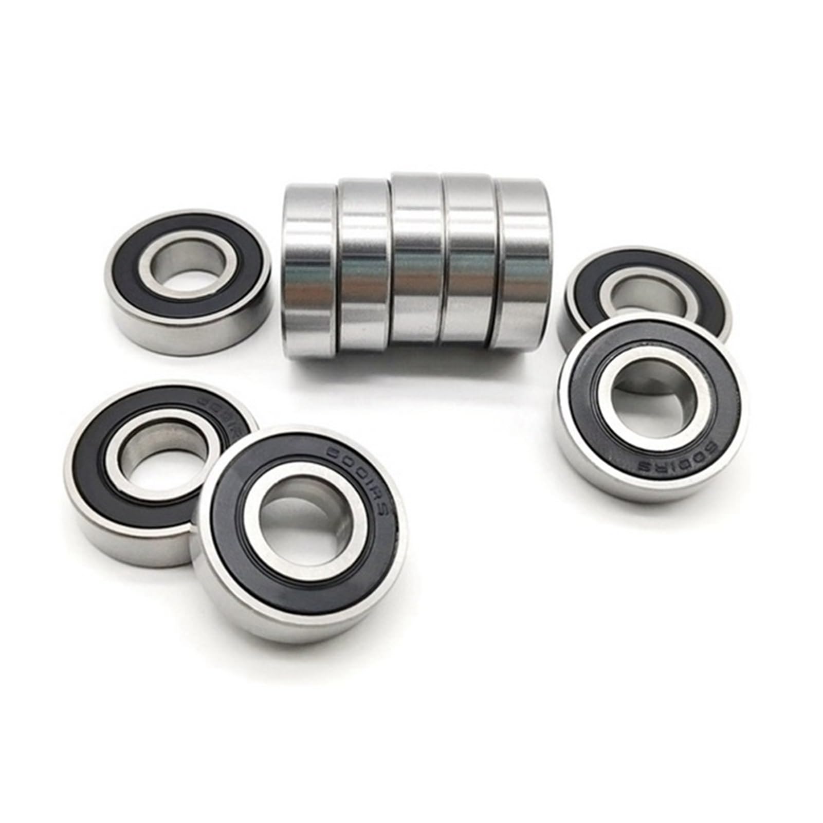 Roulements rigides à billes Lot de 10 roulements à billes à gorge profonde ABEC-7 6205RS 25 x 52 x 15 mm 6205-2RS 6205RS 180205 RS 6205 2RS EMQ