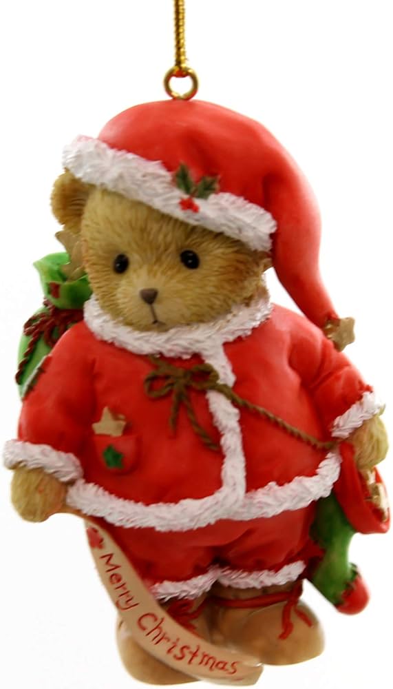 Amazon.com: Cherished Teddies Collection HO Santa Merry Christmas
