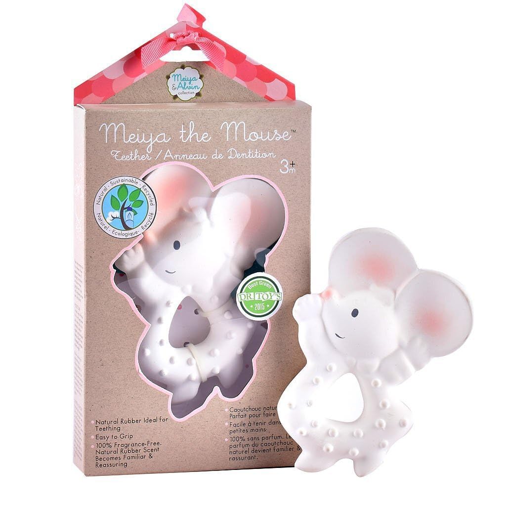 Tikiri Meiya The Mouse Teether (White)