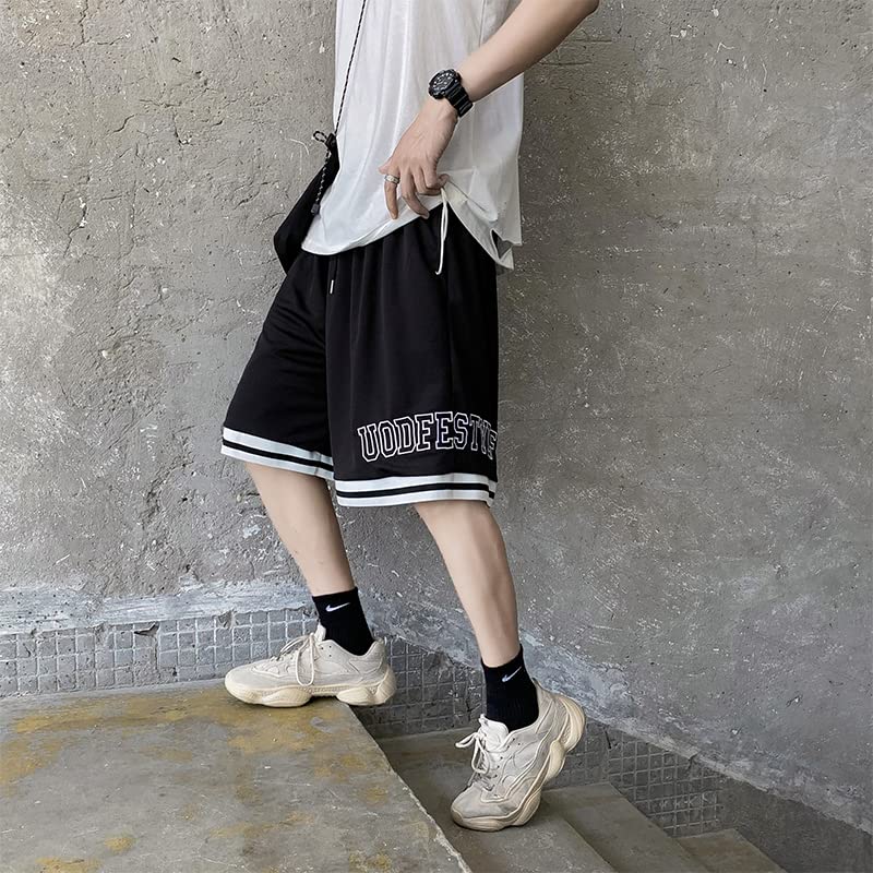 Short décontracté gris S AXEBHPED avec cordon de serrage pour homme