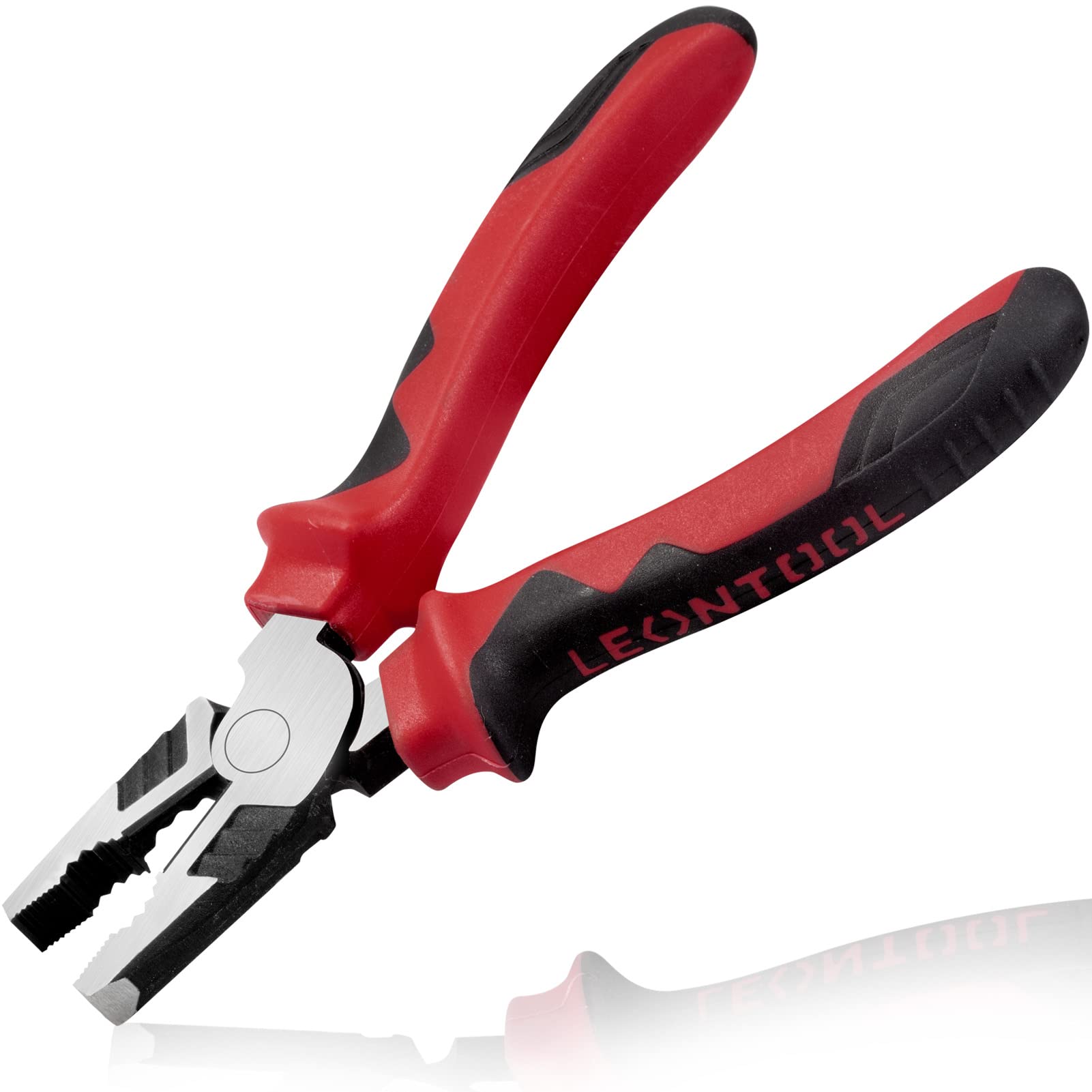 LEONTOOLHigh Leverage Combination Pliers 7-Inch Heavy Duty Linesman Pliers with Side Cutters Screw Nipper 35% Less Effort Professional Hand Tool