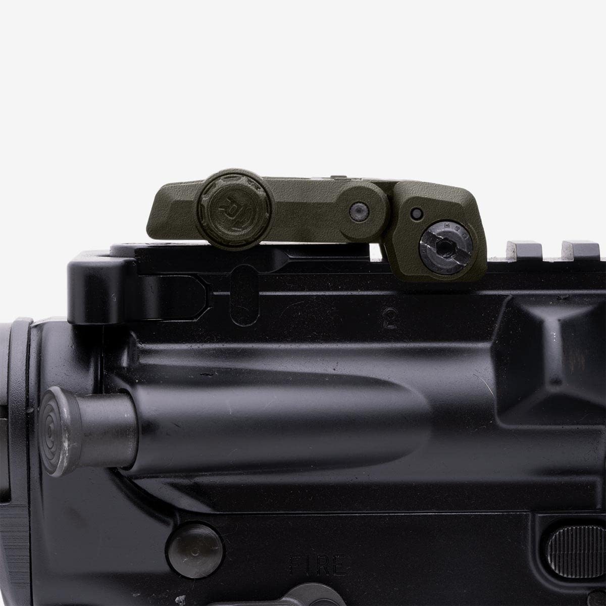 Magpul MBUS 3 miras de Respaldo abatibles de Hierro, Verde Oliva, mira Trasera
