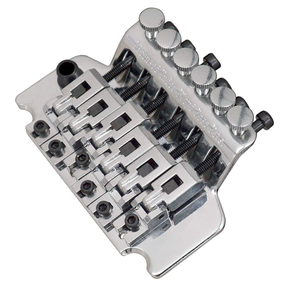 Accordatore Di Chitarra Tremolo Bridge System Guitar Electric 6 String Doppio rotolo Targhetto Sella for chitarra elettrica Sostituzione di materiali in lega di zinco Accordatore Per Chitarra Di Legno