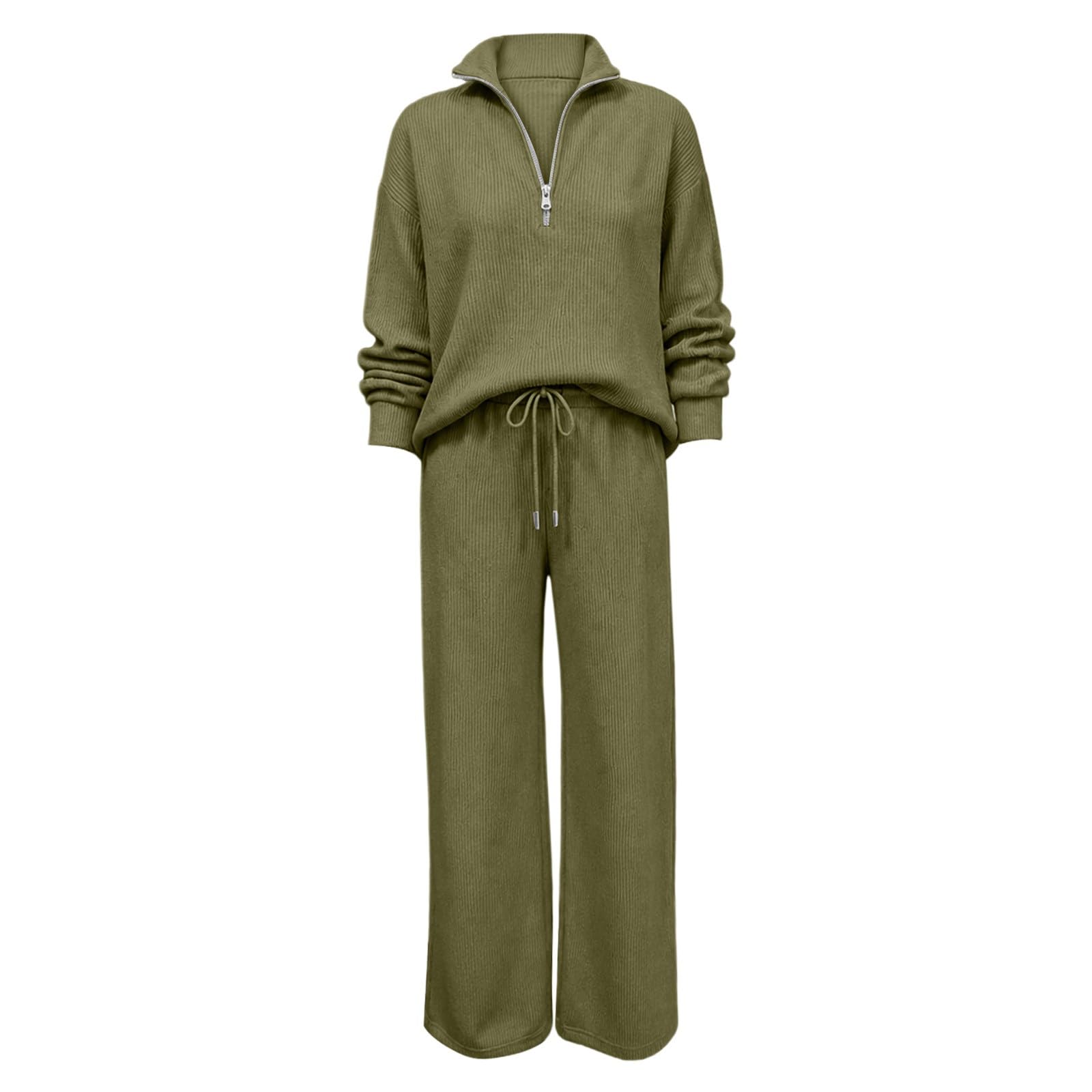 Chándal para mujer, algodón, pierna ancha, conjunto de deportes, ropa de