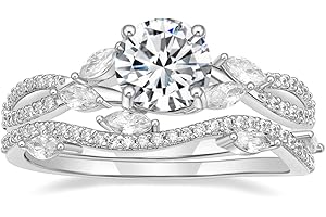 Captivating Infinity: 1.5ct Round Wedding Ring Set for Unforgettable Moments