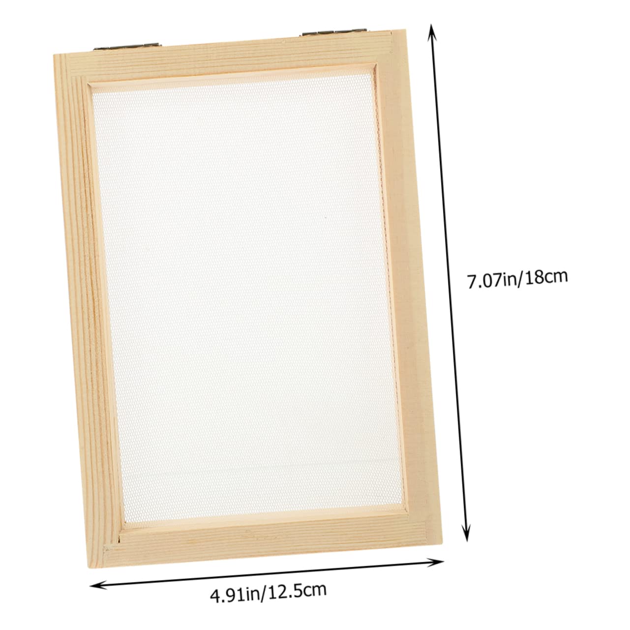 VILLCASE 10 Pezzi Cornice in Legno per Creazione Carta Fatta Mano Kit Fai da Te per Telaio Artigianale in Legno Naturale Resistente e Facile da per Attività Educative Famiglia