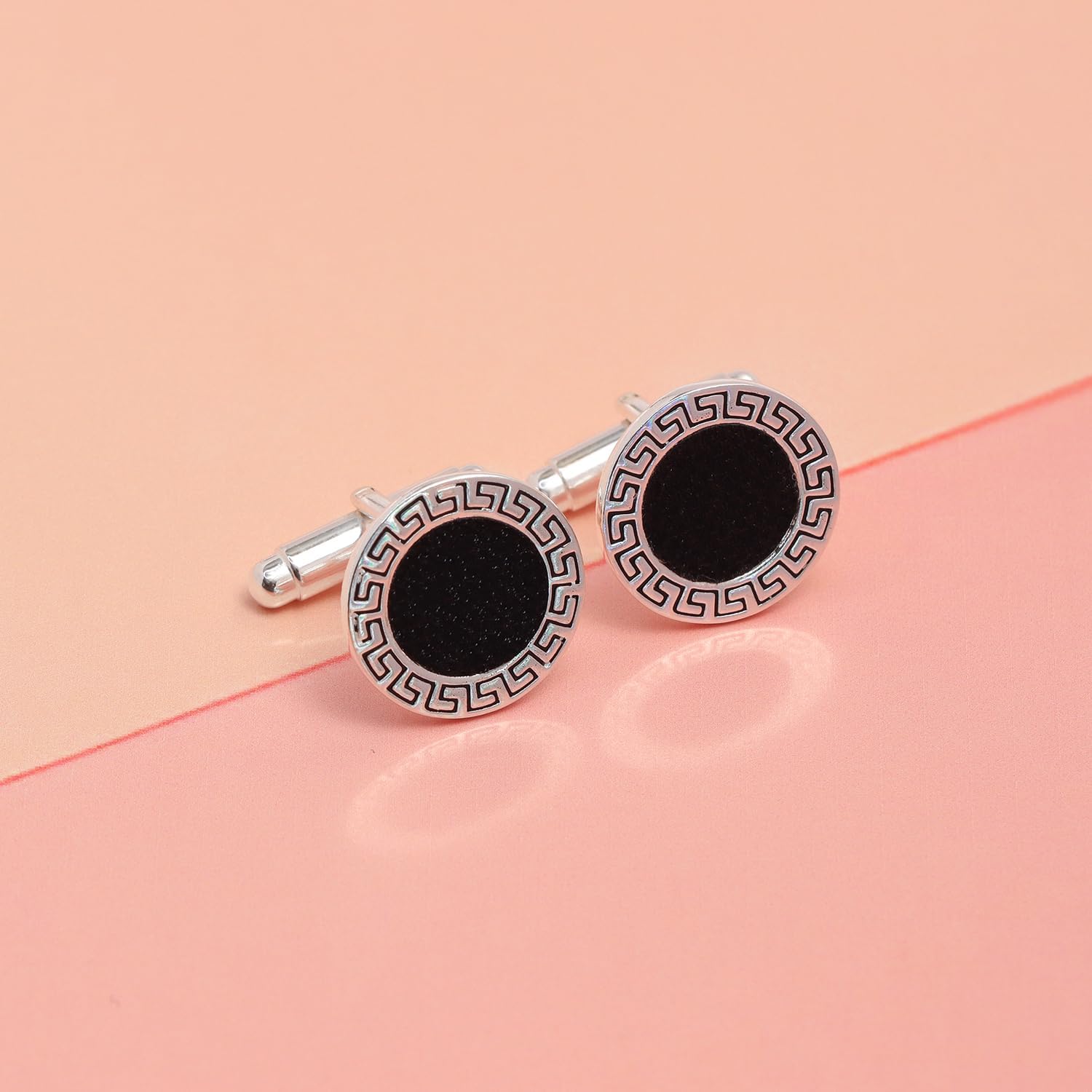 LeCalla 925 Sterling Silver Groomsmen Cufflinks Set | Classic & Antique Designs Men's Cuff-links Jewelry Set | Cuff-Links for Wedding, Party, Anniversary, Business & Special Occasion Gifts