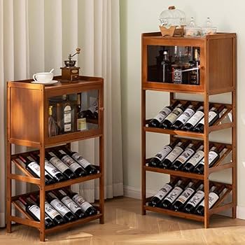 Amazon.co.jp: ワインラック ワインバーキャビネット 酒ラック