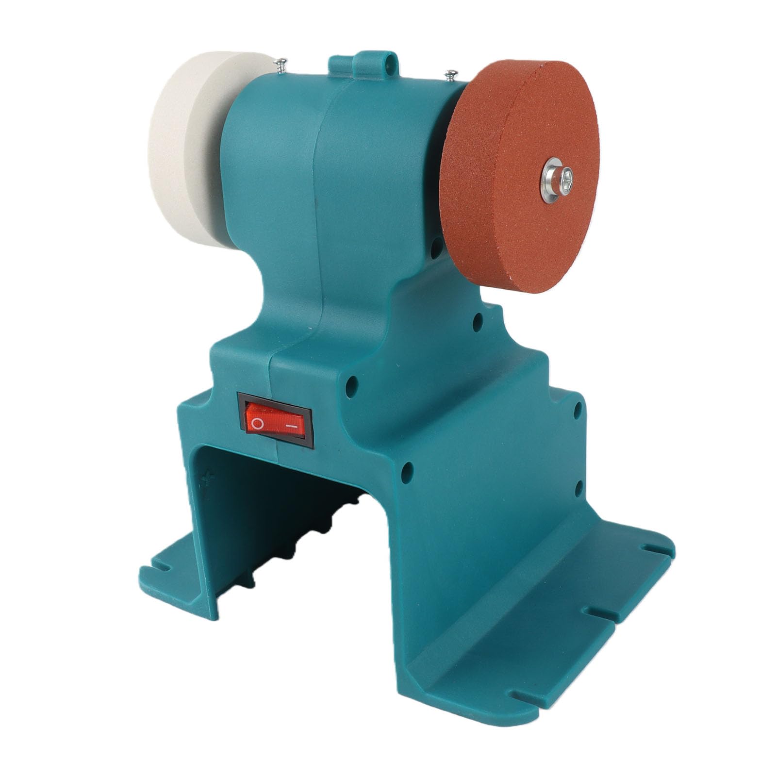 Mini amoladora de banco, lijadora eléctrica azul de 200 W para manualidades, metal, madera
