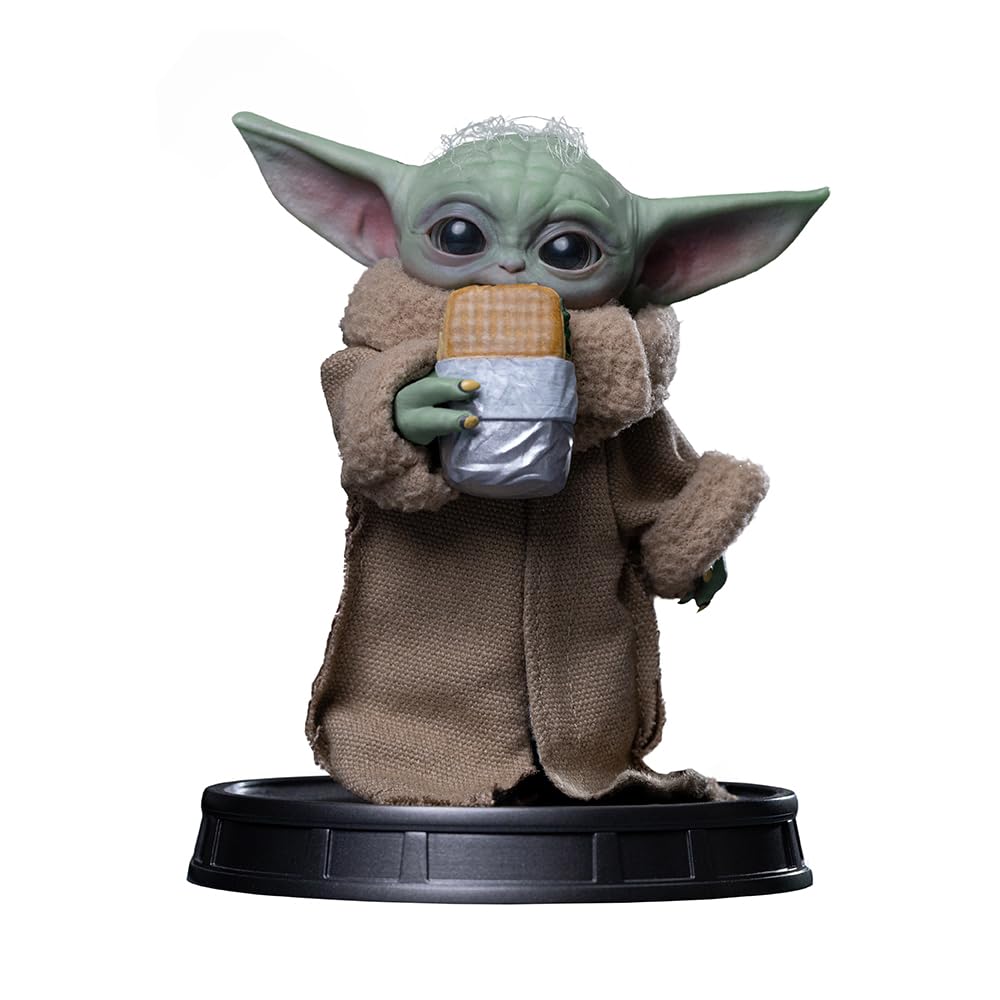 Iron Studios Kolekcjonerska statuetka Grogu Food Cart Snack Movie Grogu Kolekcja Wielokolorowa żywica Polystone 13,9 cm 5,7 cala