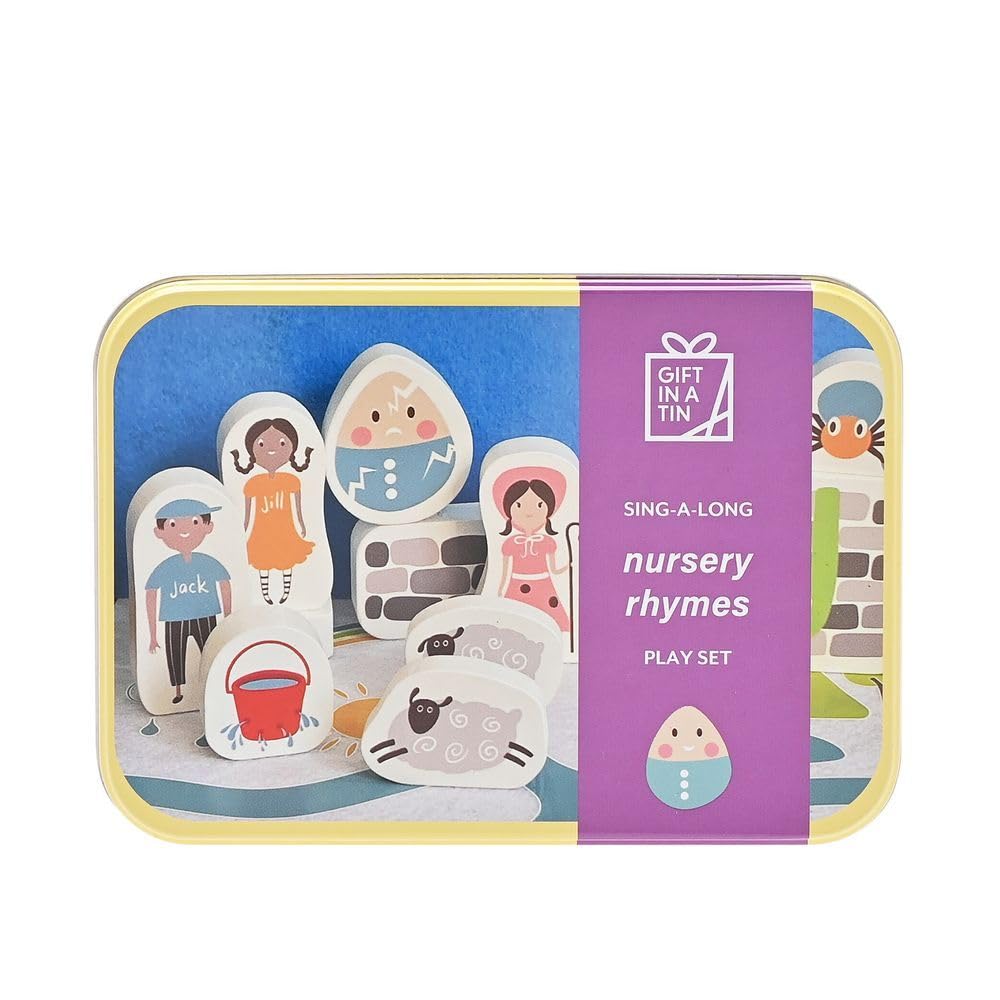 Apples to Pears  Gift in A Tin - Sing-A-Long Nursery Rhymes | Play & Learn Educational Play Set for Kids, Boys & Girls (3+) | Educational Gifting (W-14.5cm / H-6cm / D-10.5cm).