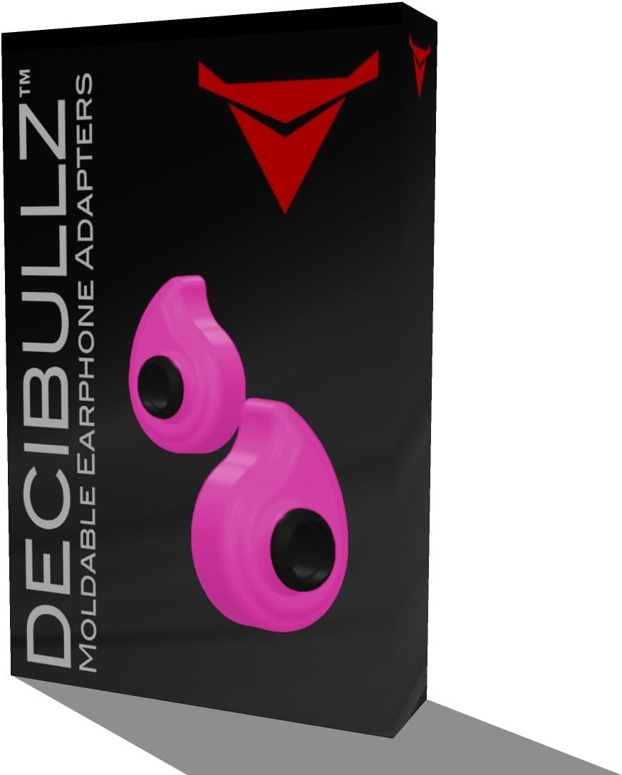 Decibullz - Custom Molded Earphone Adapters (100-PNK, Pink)