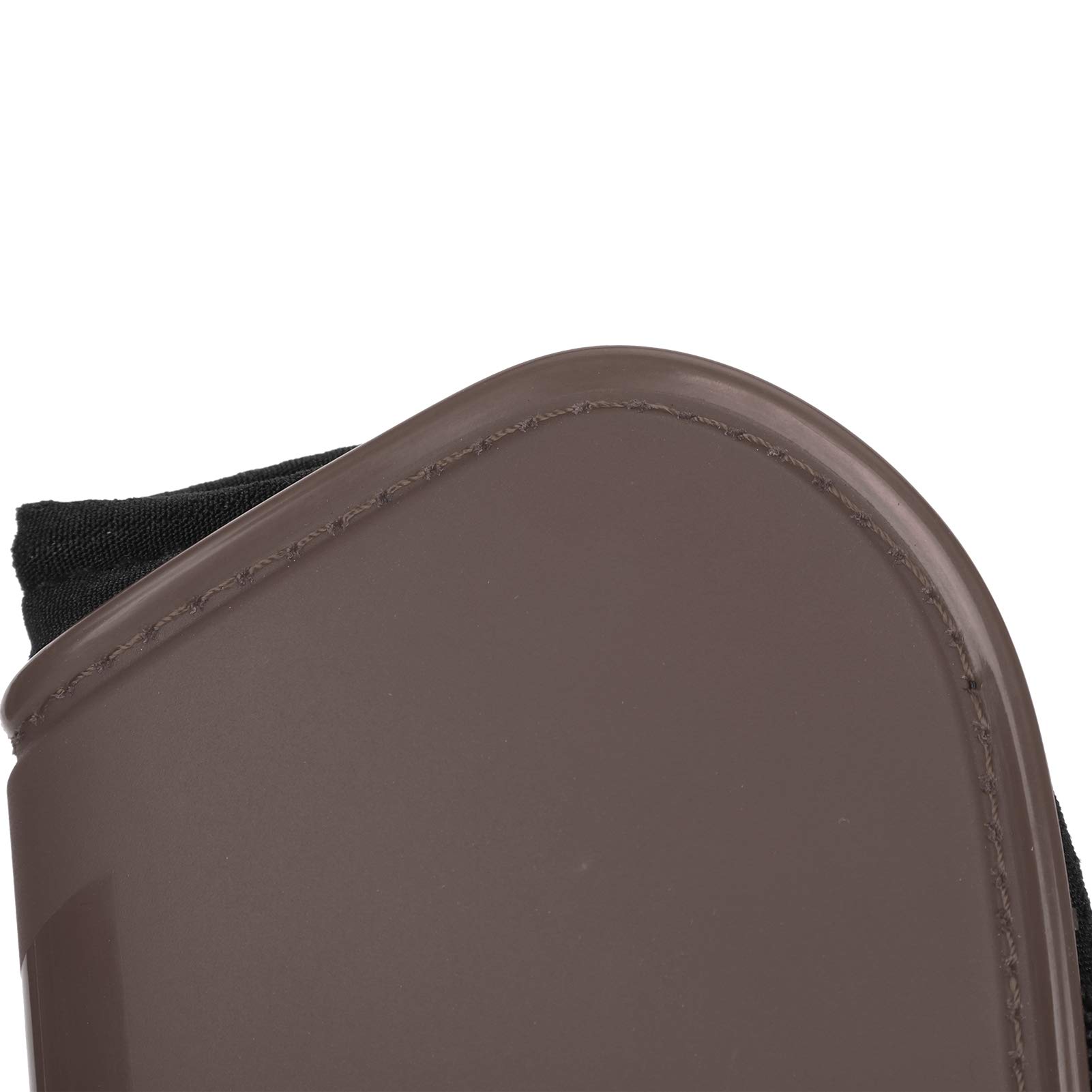 Gambale per Cavallo Ispessito Protettore per Gambe con Fodera Morbida e Durevole per il Comfort e la Sicurezza del Cavallo Materiale PU Marrone 4 unità (Medio)