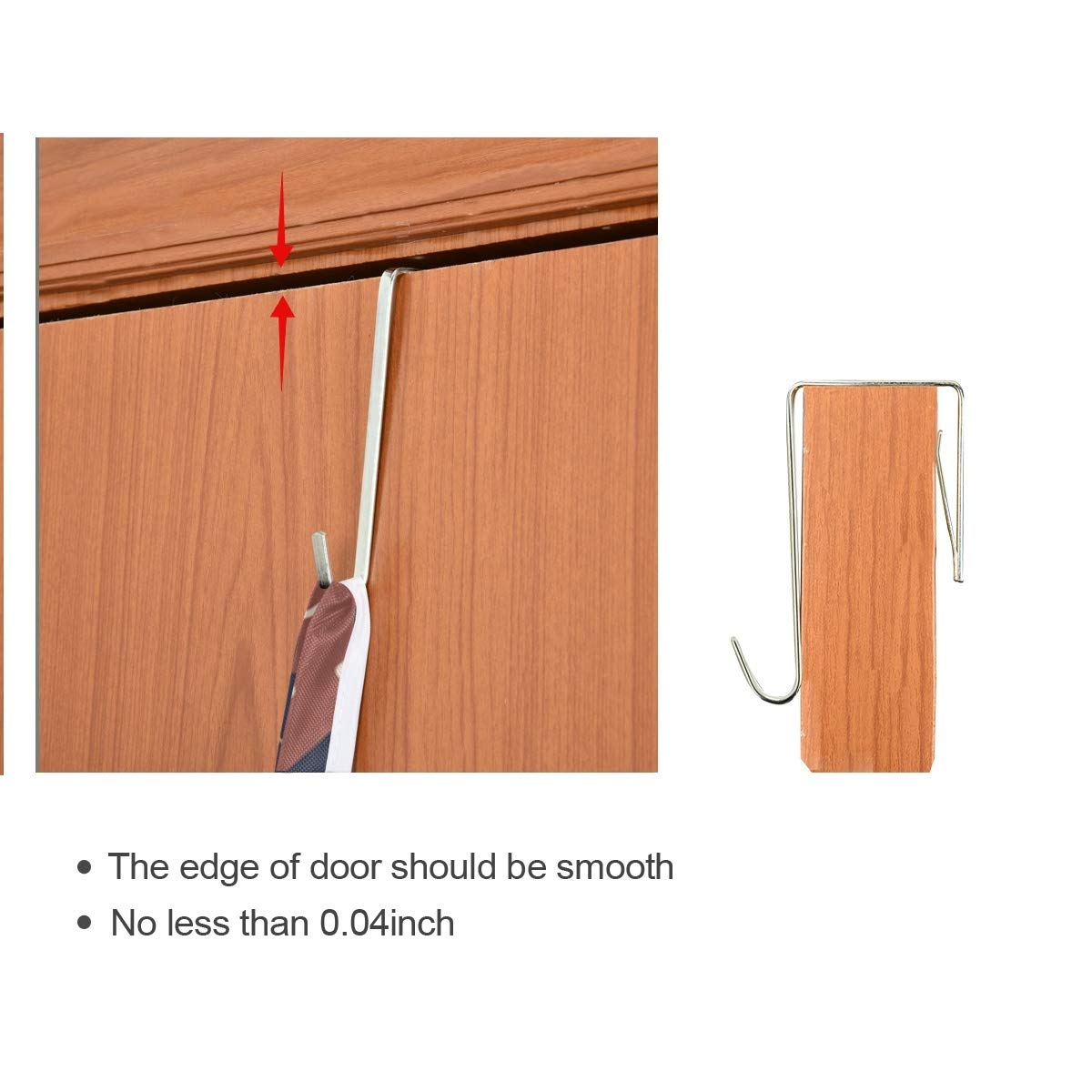 cesto portabiancheria da appendere alla porta, ideale come regalo per Natale, inverno, con renna e ganci in acciaio inox, confezione da 2