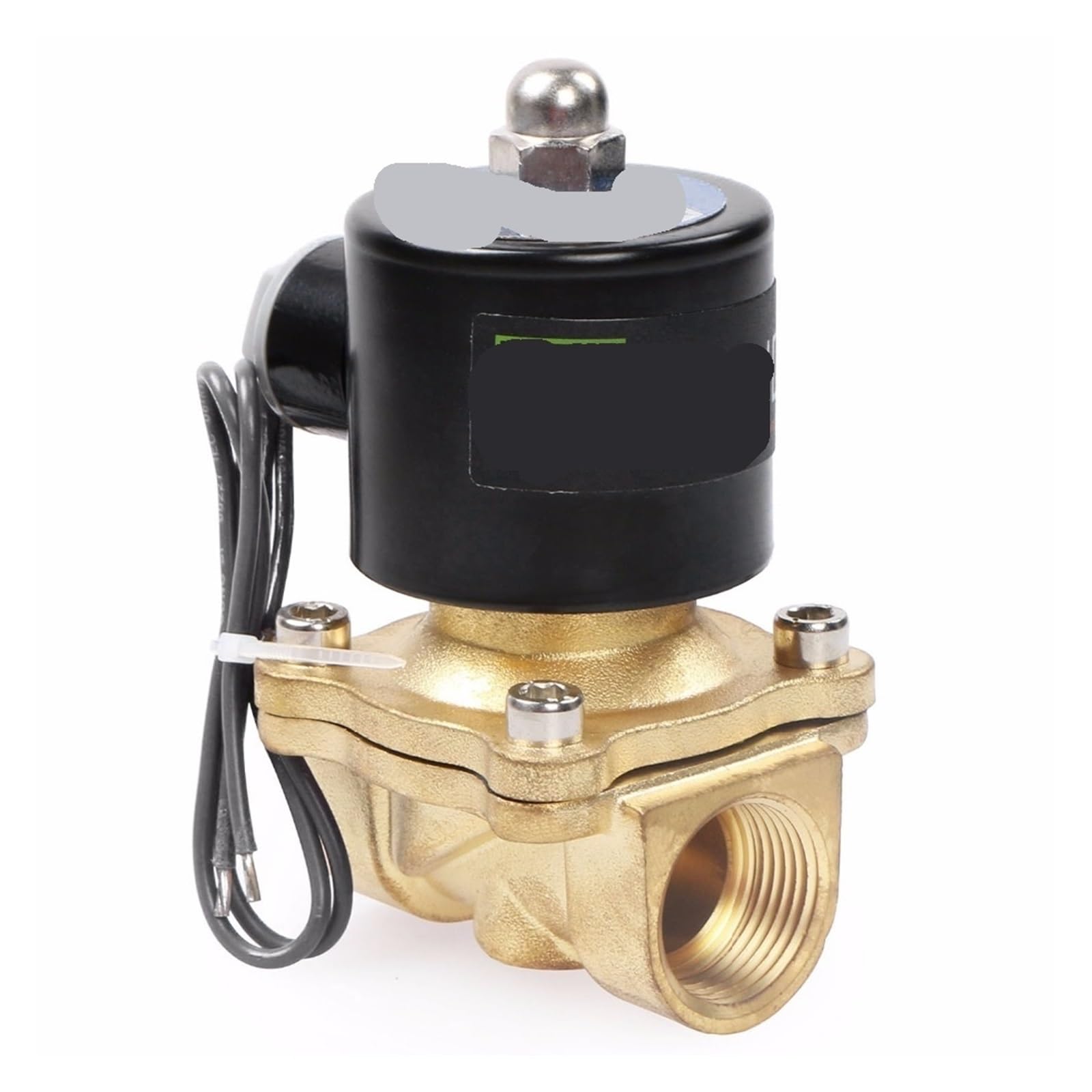 VSPPJYFG 1PCS 3/4" Brass Electric Solenoid Valve 24V DC Normally Closed