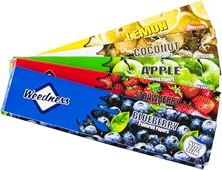 Flavoured Long Papers 5 Booklets Mixed - King Size Coloured Papers Long Papers Rolling Blunt Smoking Papers