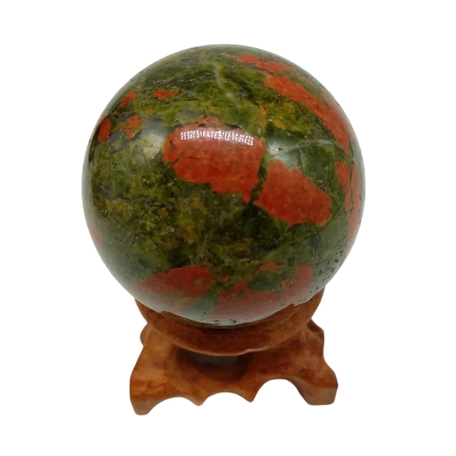 HAOYUNS Beautiful 4-5cm Natural Bloodstone Sphere Crystal Ball for Reiki and Meditation