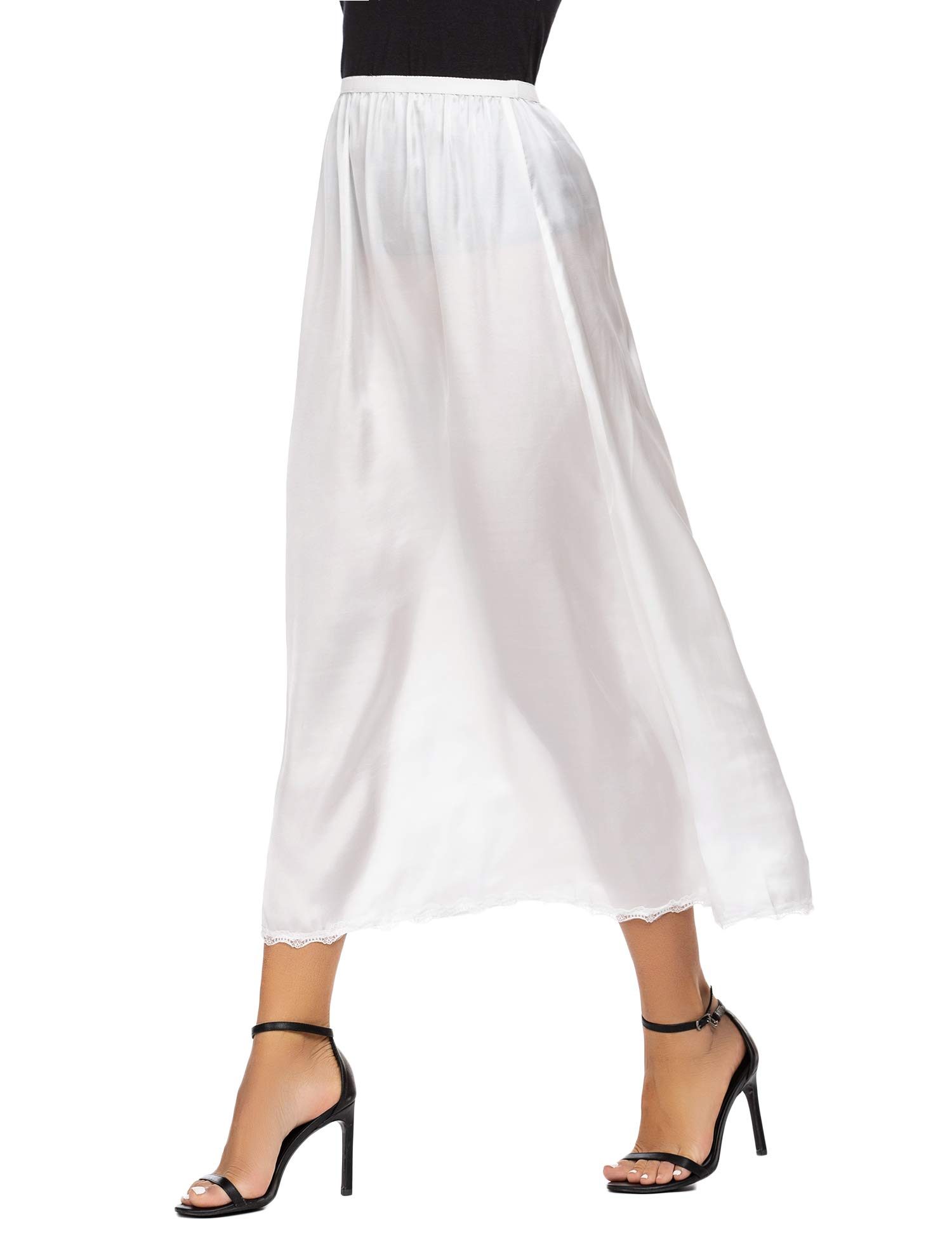 Avidlove Women Lingerie Slips Satin Snipit Half Slip Lace Underskirt