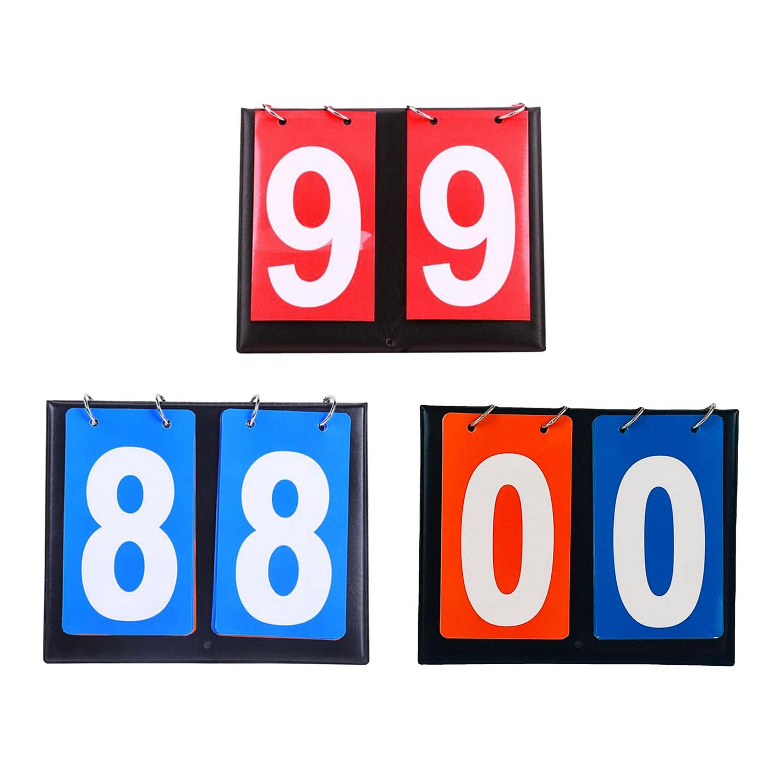 LICHTS 2 Digit Score Keeper Flips up Tabletop Scoreboard for Basketball Ball Red-image-47