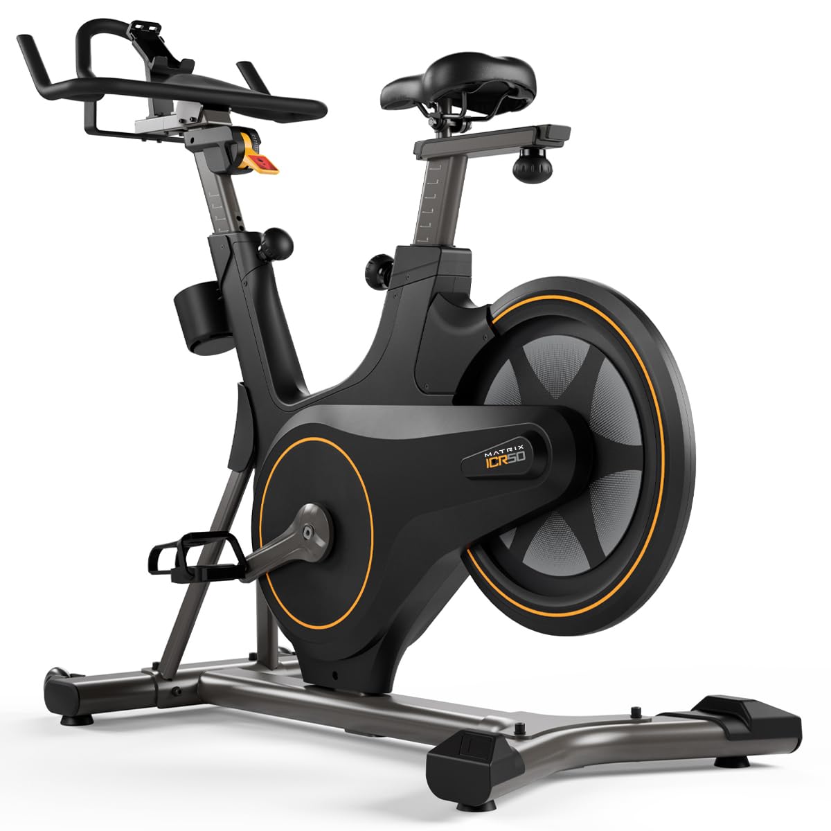 Bici da Spinning Matrix Fitness ICR50 Limited Edition – Cyclette Magnetica 11 Livelli,Bluetooth FTMS, Volano Posteriore in Alluminio, Pedali SPD, Ideale per Casa e Appartamento