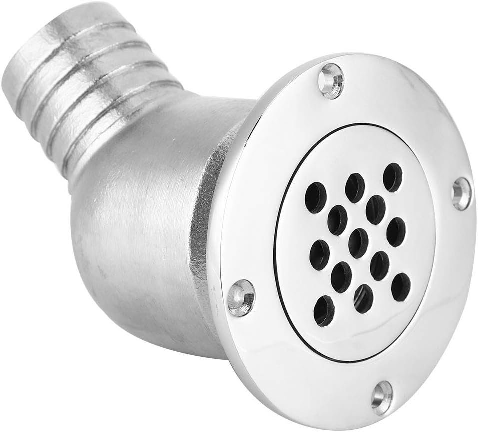SYH&AQYE Boat Floor Yacht Deck Drain, 45 Degree Stainless Steel Floor Deck Drain