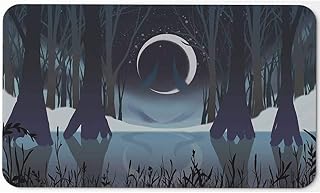 Paramint Swamp Mana Scenery (Stitched) - MTG Playmat - Compatible for Magic the Gathering Playmat - Play MTG, YuGiOh, TCG - Original Play Mat Art Designs & Accessories