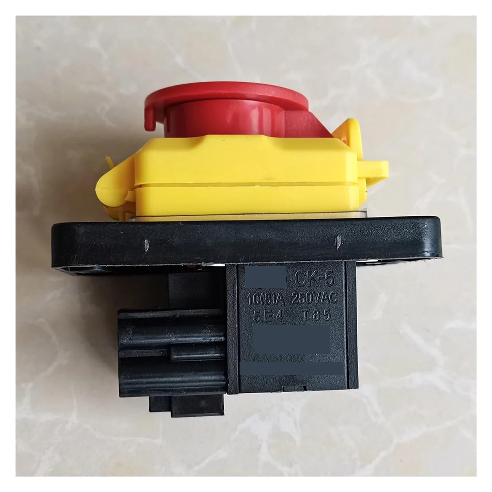 IDGTTLDF Emergency Stop Switch CK-5 Waterproof Emergency Stop Push Button Switch On-Off Electromagnetic Switches 10(8) A 250VAC 5E4 TUV CE CK5