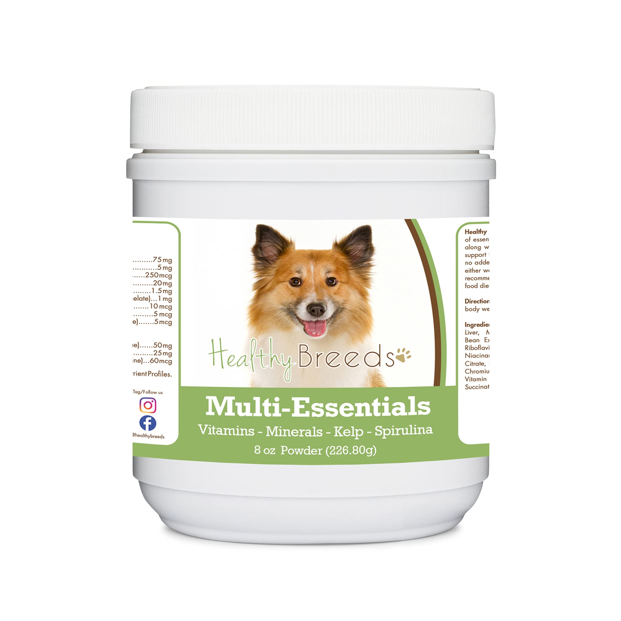 Healthy Breeds Icelandic Sheepdog Multi-Essentials Powder for Dogs 8 oz