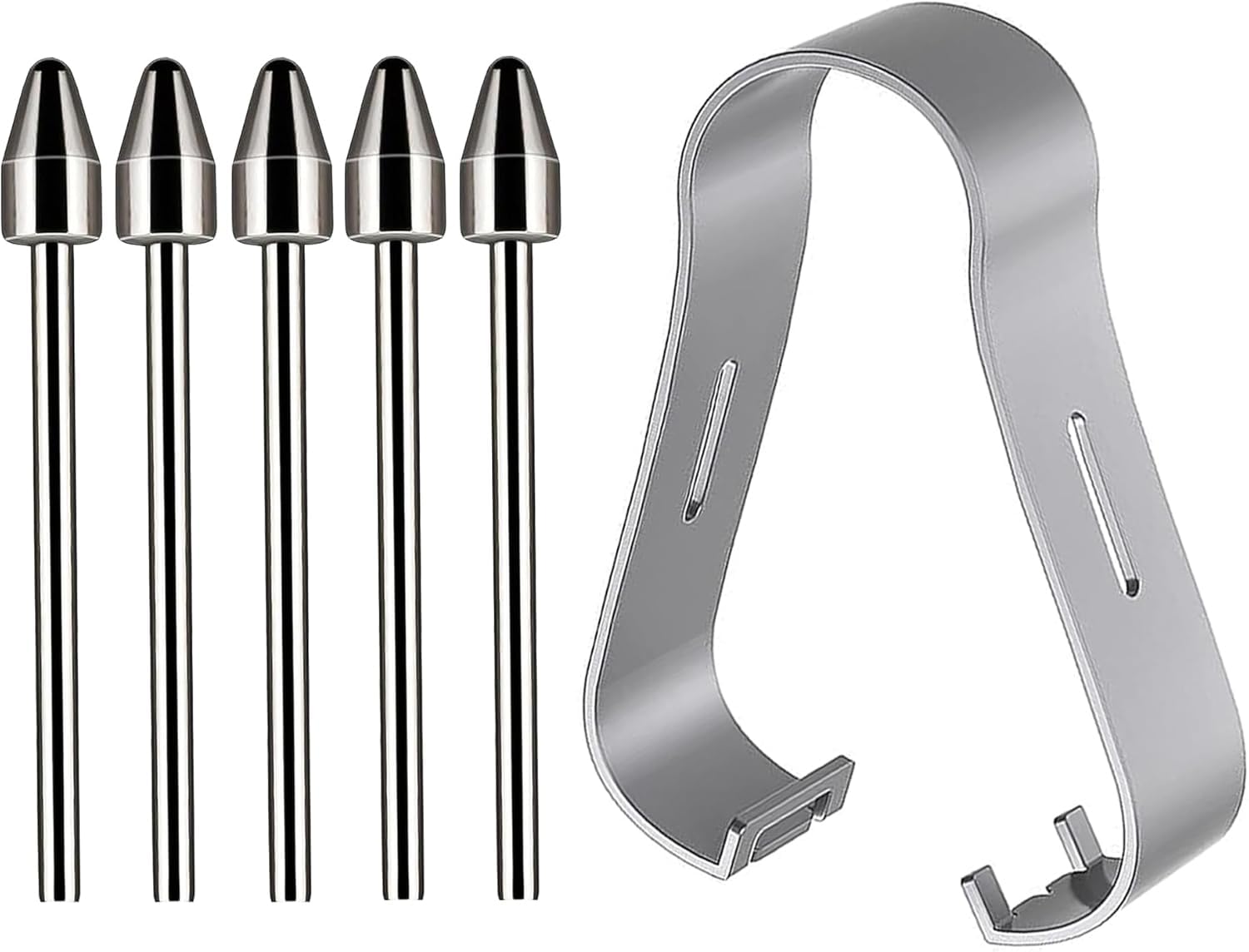 4 szt. metalowych wymiennych końcówek do Samsung S Pen do Galaxy Tab S6 Lite/S10 Lite/S10 FE/S10 FE+ Plus/S10 Ultra/S10+ Plus/S9 FE+ Plus/S9 FE/S9/S9 Ultra/S8/S7 FE