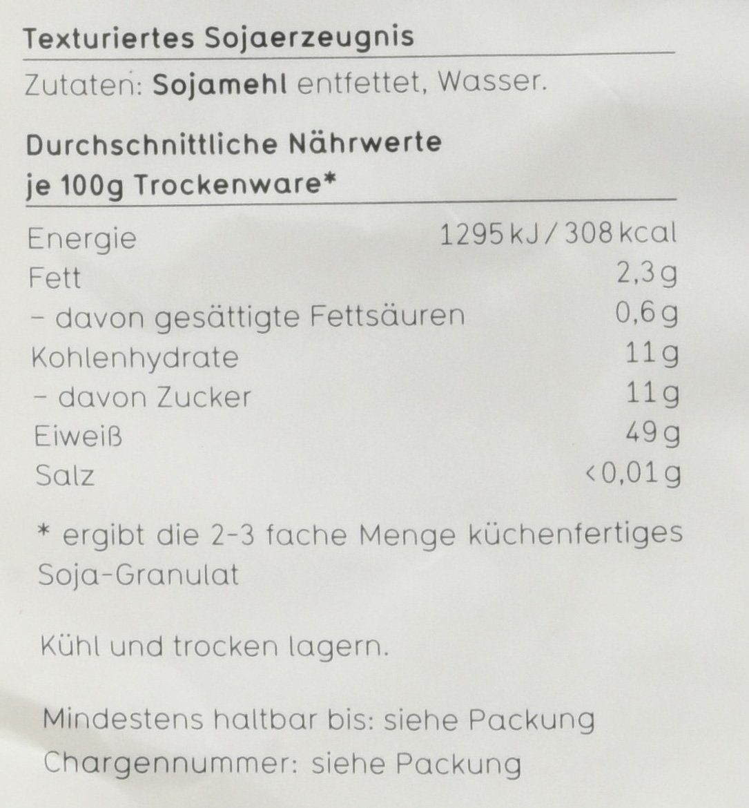 Veganz Soja-Granulat, 5er Pack (5 x 500 g)