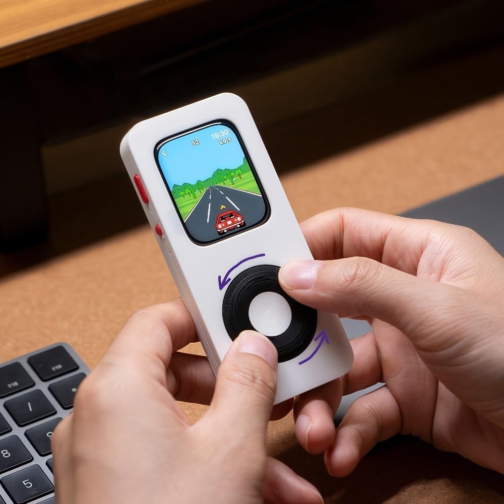 Apple Watch Retro Gaming Protective Case, Digital Crown Cover for iWatch Series SE/5/6/7/8/9/10, White/Black/Green (Black, 44MM)