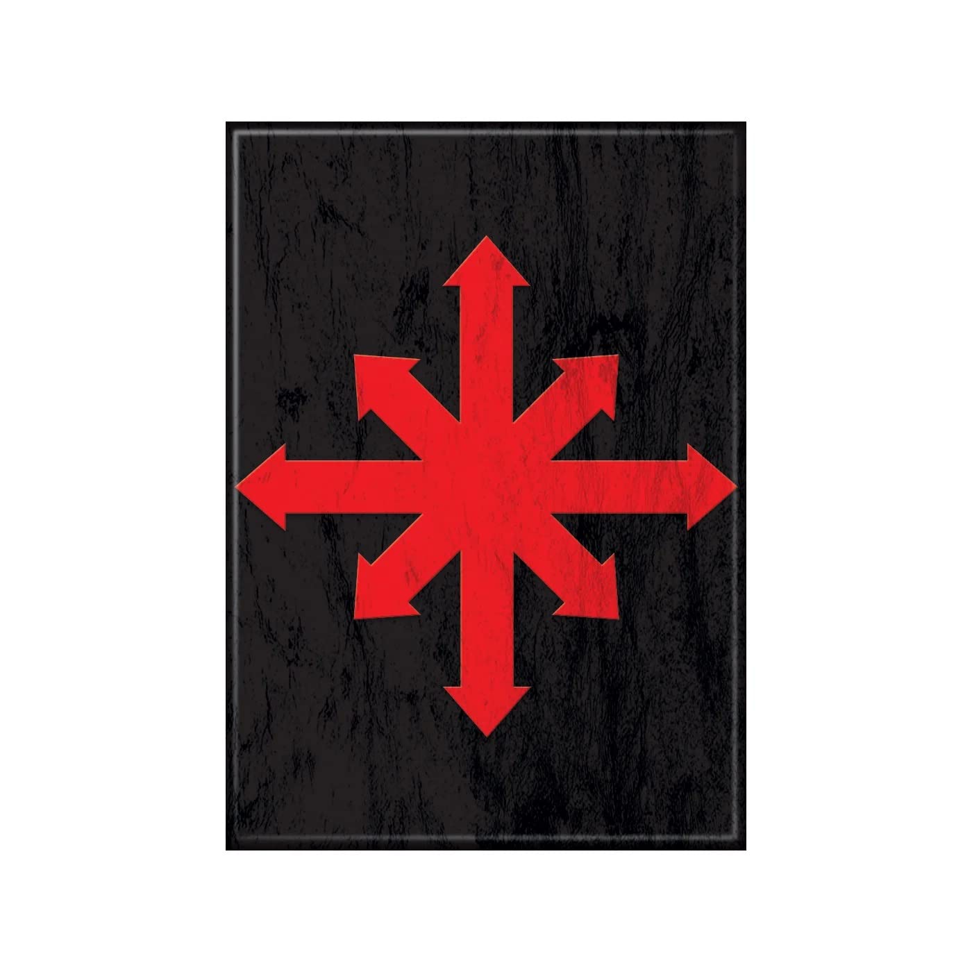 Ata-Boy Warhammer 40,0000 Magnet Chaos Star Red 2.5" x 3.5" Magnet for Refrigerators, Whiteboards & Locker Decorations