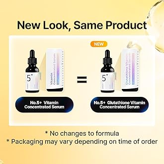 numbuzin No.5 Serum | Vitamin Concentrated Serum | Glutathione, Vitamin C | Hyperpigmentation, Acne Scars | Suitable for Sensitive Skin, Korean Skincare | 30 ml