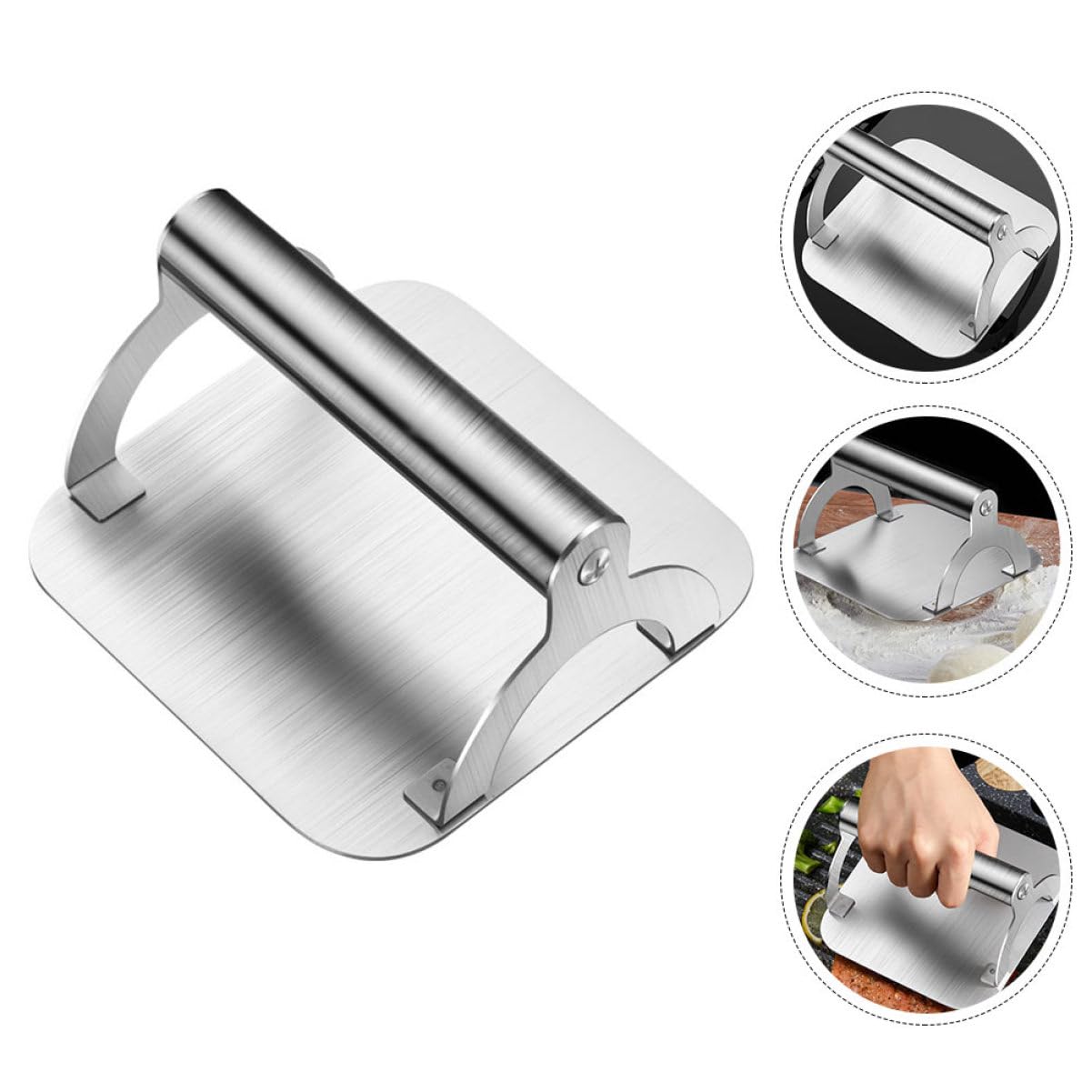 Edelstahl Fleischpresse Robuste Grillpresse für Küche und BBQ