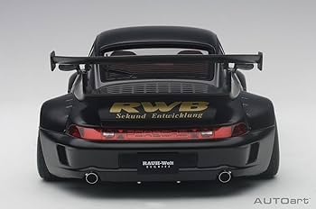 Amazon | AUTOart 1/18 RWB 993 (マット・ブラック/ゴールド・ホイール