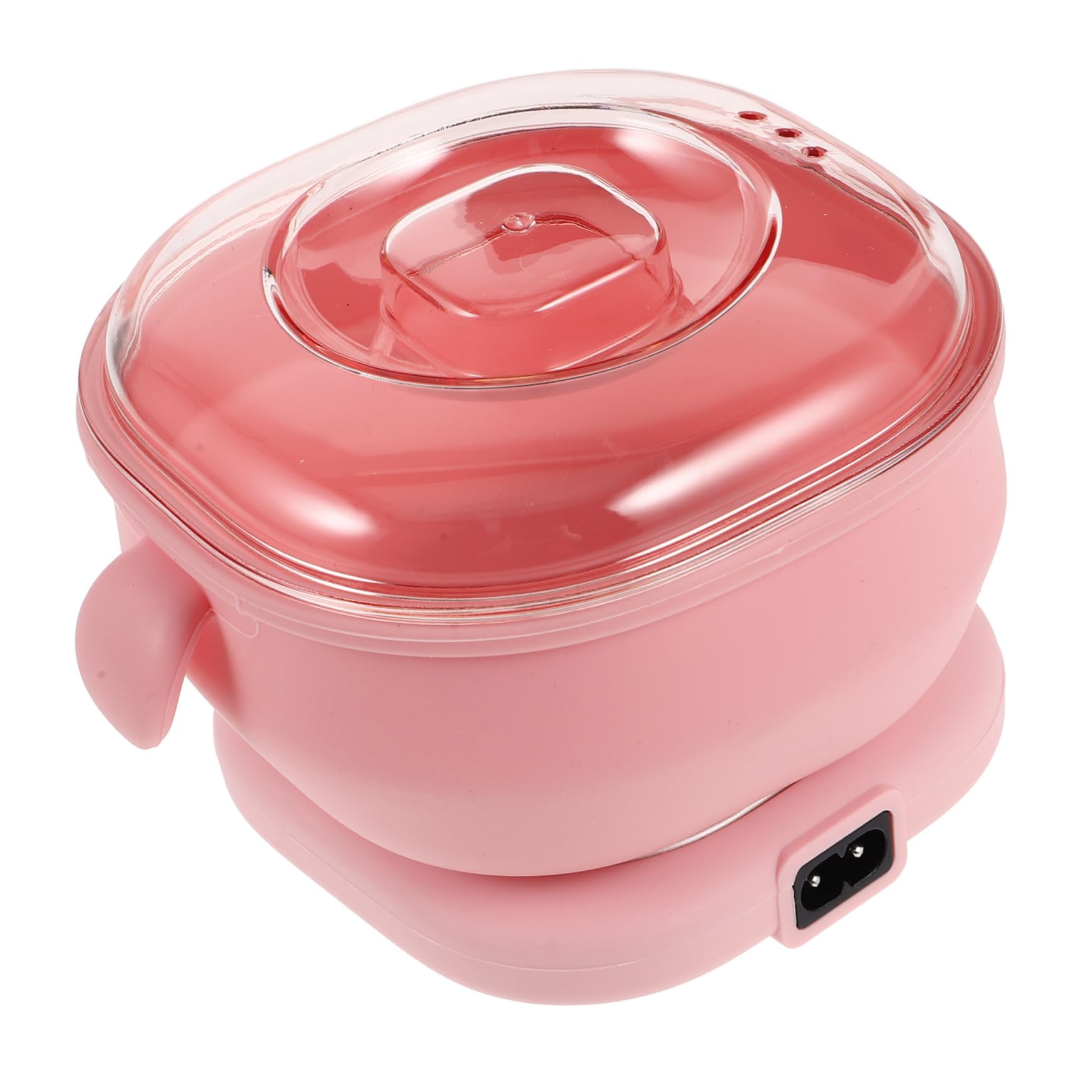 Scaldacera Elettrico Pieghevole Con Rivestimento in Silicone Riscaldatore Rapido Per Cera Soffice Portatile Per Depilazione Viso e Corpo Casa Inclusa Pentola Non Stick Eu Plug